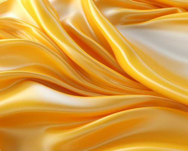une image d'un tissu en satin jaune et blanc