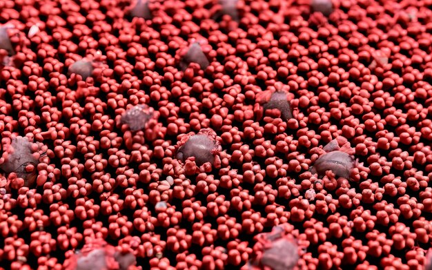 Photo une image ultra-close-up révélant les détails minuscules d'une structure bioprintée