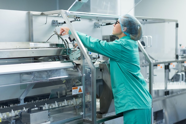 Image de l'usine équipement de salle blanche et machines en acier inoxydable