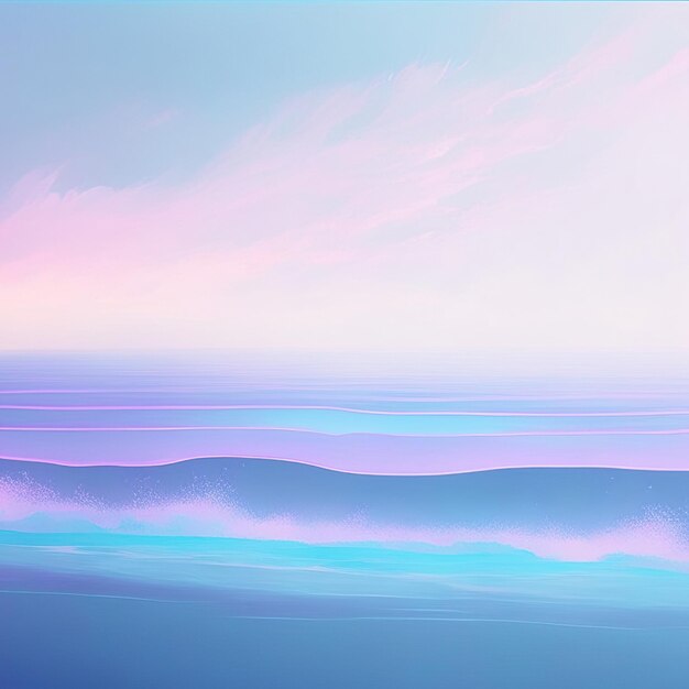 une image d'une vague bleue et rose.