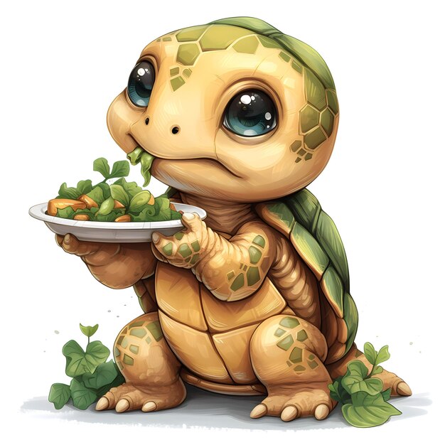 Image vectorielle d'une tortue mignonne