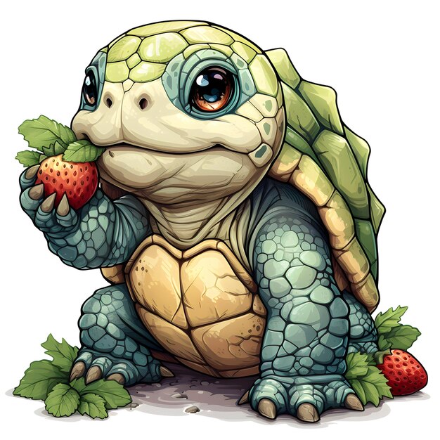 Image vectorielle d'une tortue mignonne