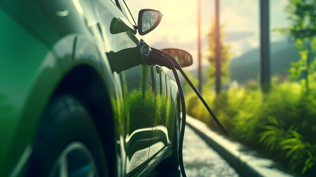 Une image de véhicules électriques en train de se charger