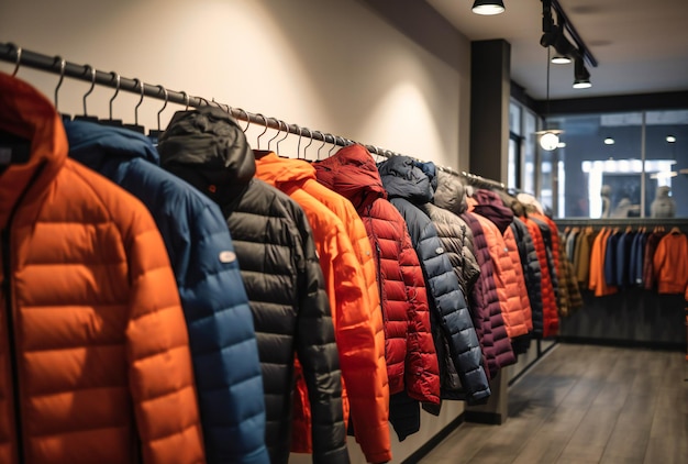 Image de vestes de mode et dans un magasin veolia