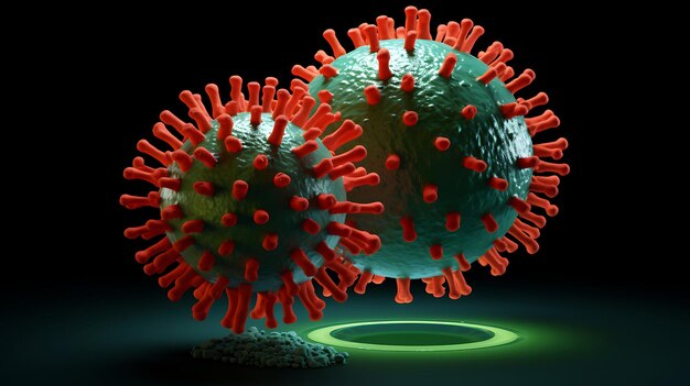 une image d'un virus Corona génératif ai