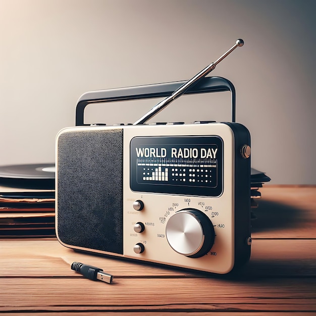 Image de voeux pour la Journée mondiale de la radio avec Radio et Monde