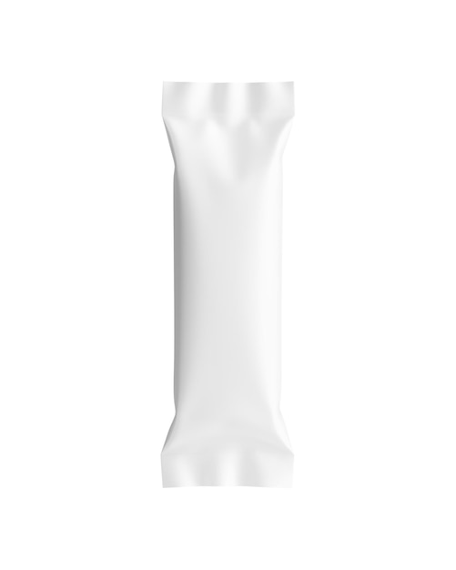 Photo une image de white stick sachet isolée sur un fond blanc