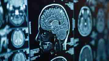 Photo image x-ray des maladies infectieuses du cerveau et de leurs conséquences