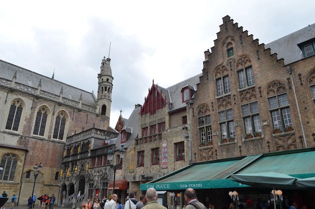 Image d'un ZEEBRUGGE BELGIQUE 7 juin 2015 Ancienne architecture de la ville de Zeebrugge en Belgique