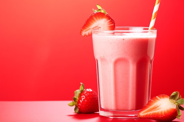 Imagerie de boisson avec des fraises