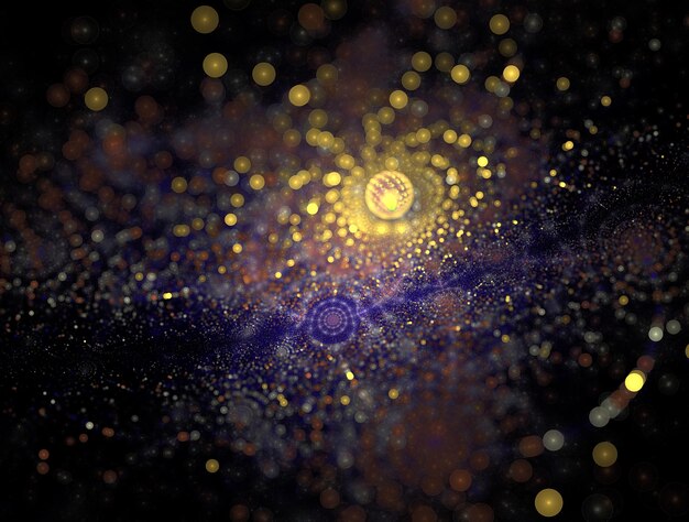 Imagerie de fond abstraite fractale imaginaire