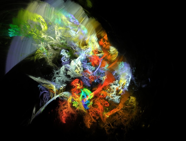 Imagerie de fond abstraite fractale imaginaire