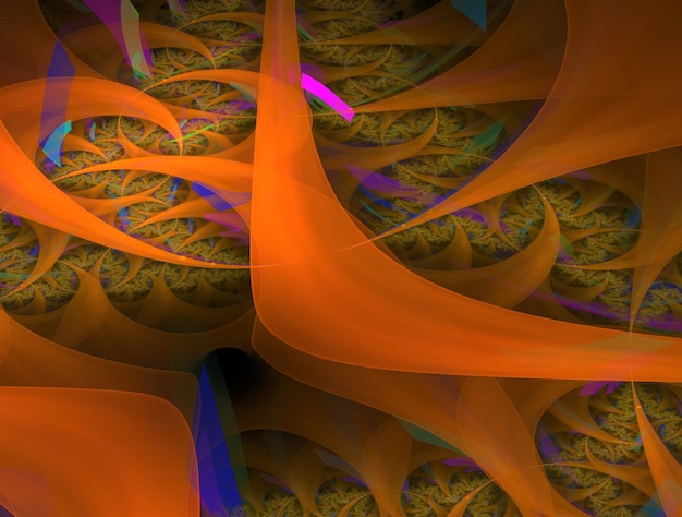 Imagerie de fond abstraite fractale imaginaire