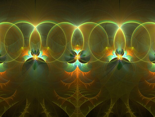 Imagerie de fond abstraite fractale imaginaire