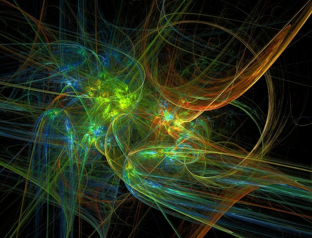 Imagerie de fond abstraite fractale imaginaire