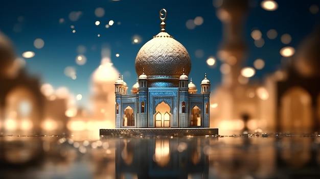 Images d'arrière-plan Happy Eid AlAdha réalisées avec l'IA générative