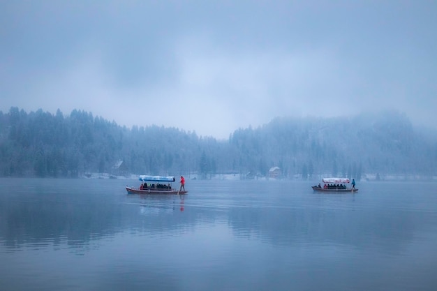 Images de Bled, Slovénie, en automne et en hiver