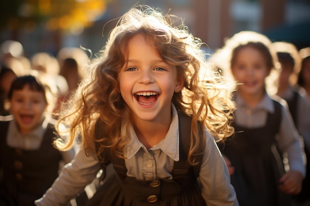 Images captivantes d'enfants en train de jouer remplis de joie