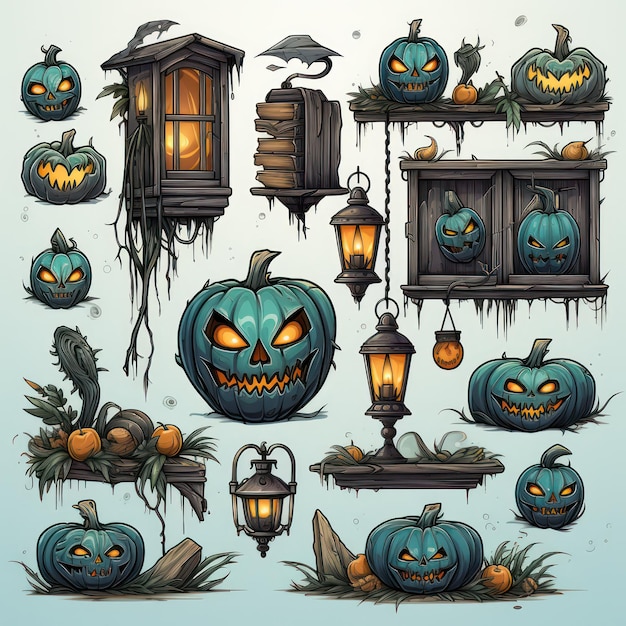 Images de décor d'Halloween