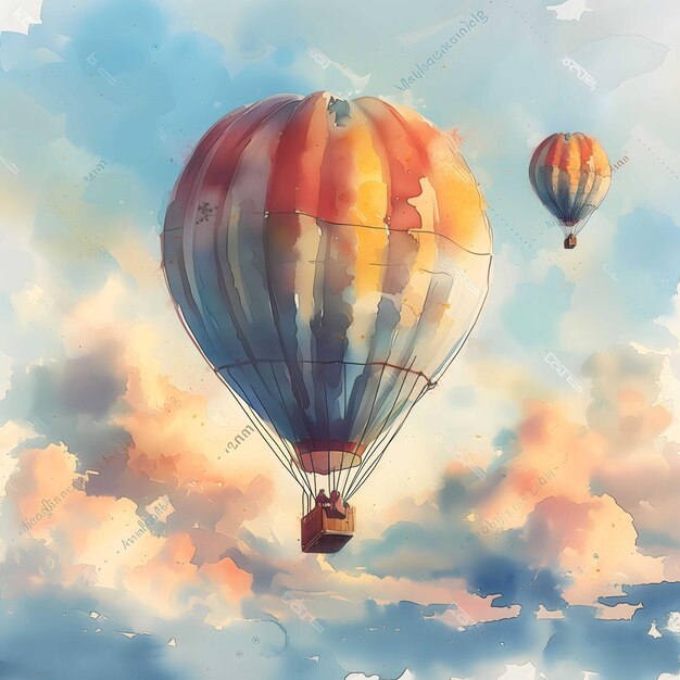 Des images époustouflantes en aquarelle, en ballon à air chaud, des scènes de rêve, des peintures nostalgiques.