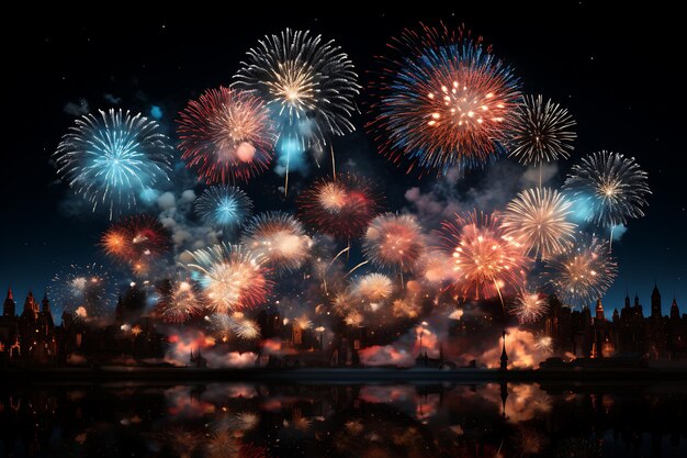 Des images de feux d'artifice fandango