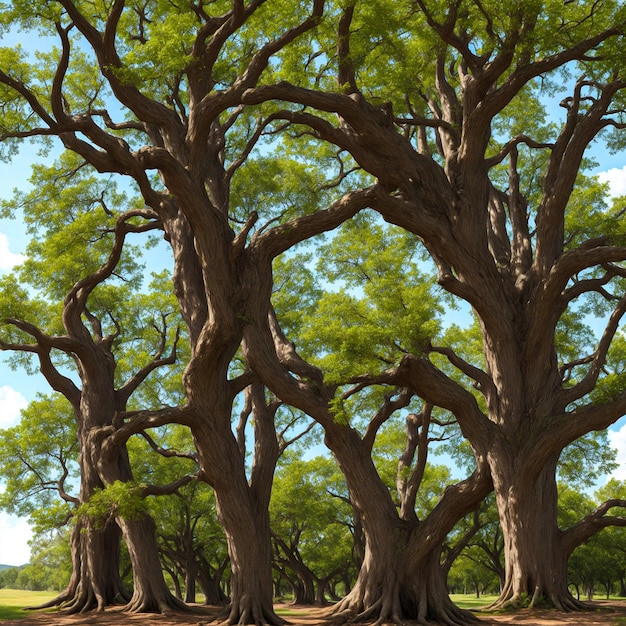 Photo images générées par l’ia d’arbres