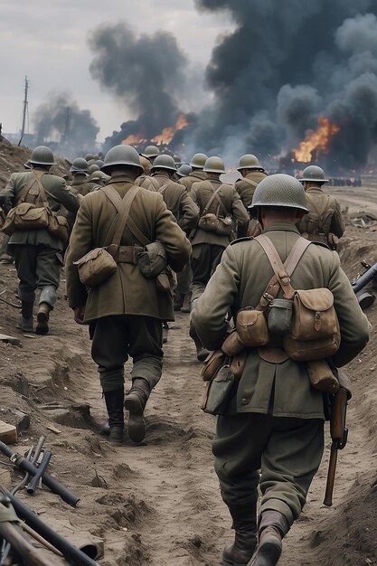 Des images historiques de la guerre mondiale