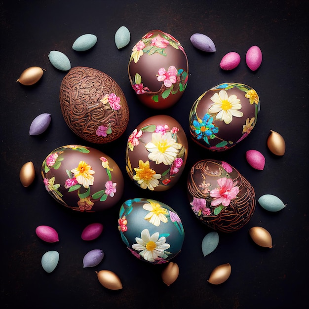 Images d'œufs de Pâques générées par l'IA