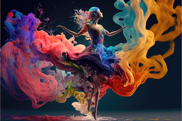 Des images oniriques dansent dans une mer de couleurs