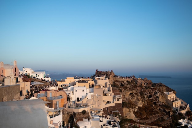 Images de paysage d'Oia, Santorin