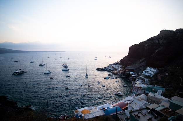 Images de paysage d'Oia, Santorin