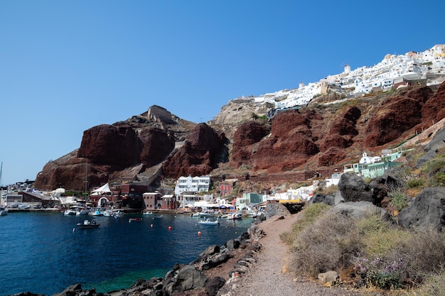 Images de paysage d'Oia, Santorin