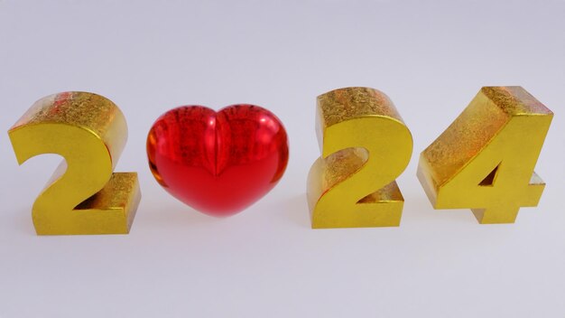 Les images romantiques en 3D de la Saint-Valentin de 2024