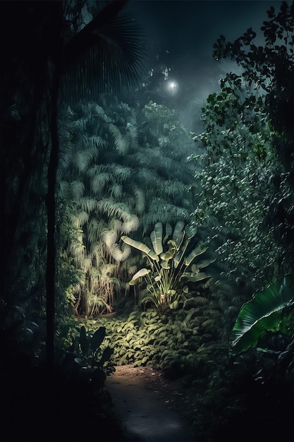 Imaginez une scène de jungle profonde générée par l'IA