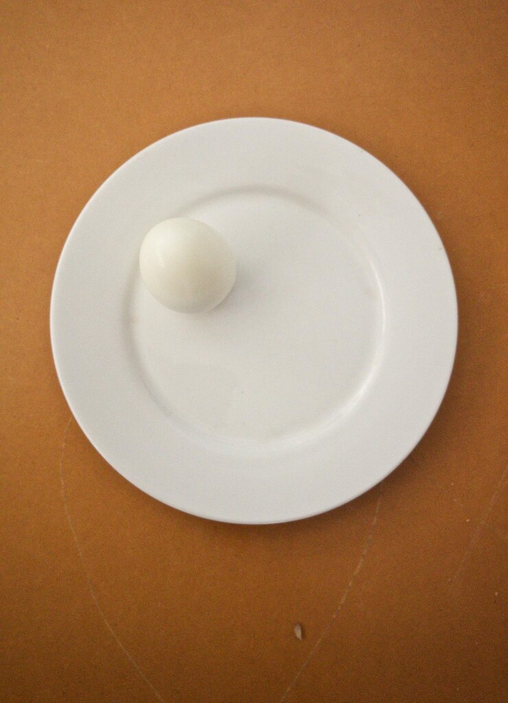 Photo immédiatement au-dessus de la planche blanche