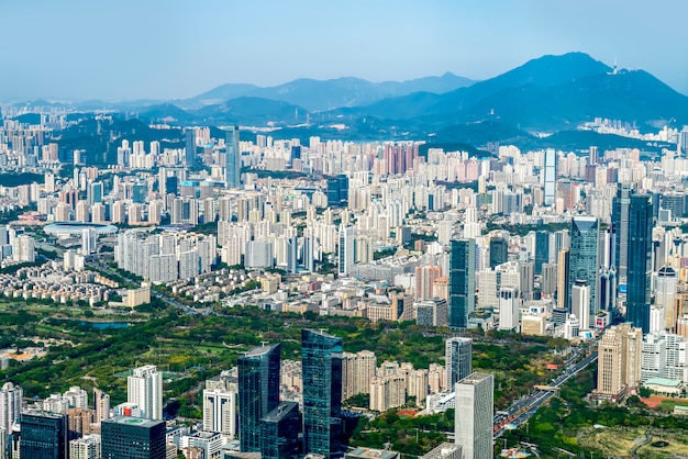 immeuble de bureaux et le paysage urbain moderne de Shenzhen