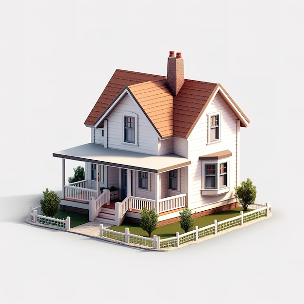 Un immeuble immobilier en miniature