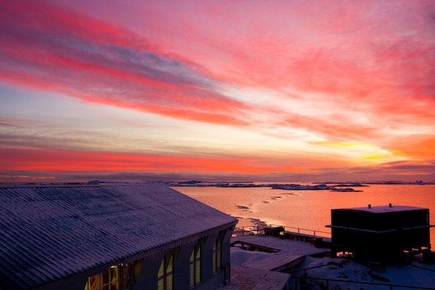 Immeuble résidentiel en Antarctique