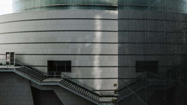 Photo immeubles de bureaux commerciaux avec façade en verre