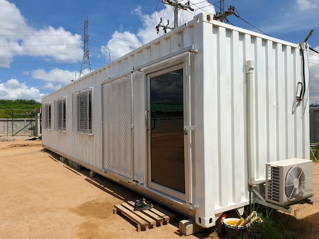 Immeubles de bureaux mobiles ou bureau de chantier de conteneurs pour chantier de construction