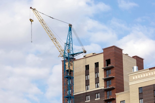 Immeubles en construction dans la ville Quartier résidentiel