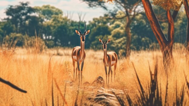 l'impala dans la savane