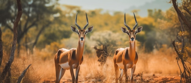 l'impala dans la savane