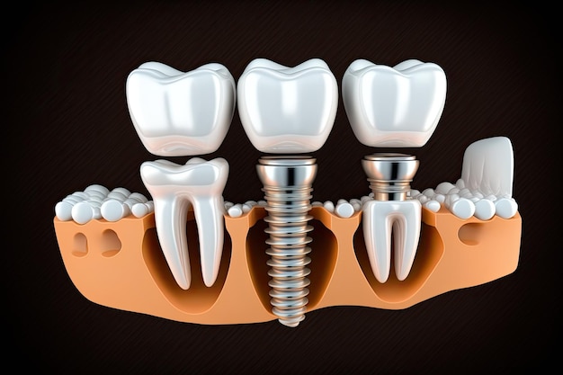 Implants dentaires et dents naturelles