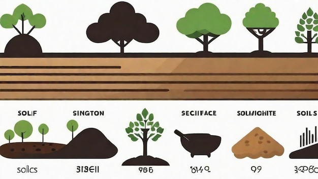 Photo l'importance de la composition du sol