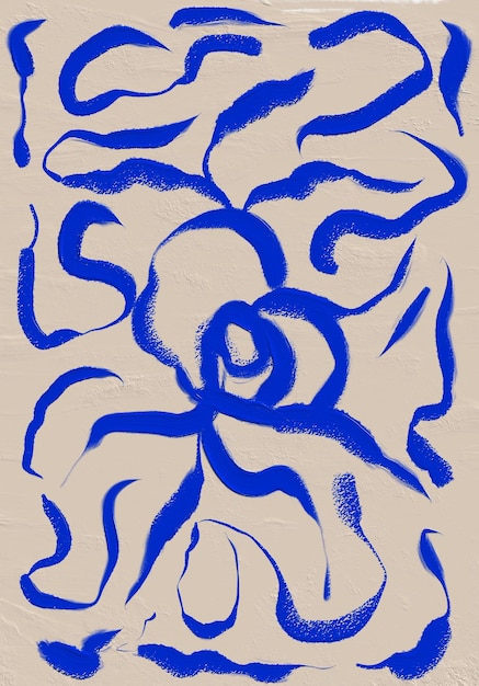 Impression de fond de lignes de tourbillon abstrait bleu