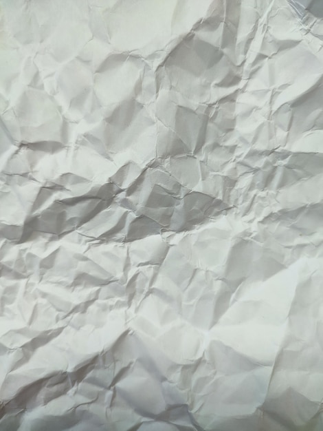 Impression de fond texture papier blanc froissé