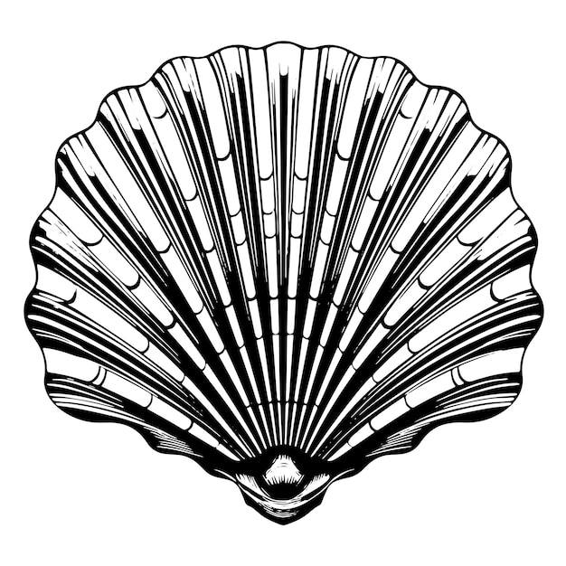 L'impression de tatouage du logo de la coquille de la moule