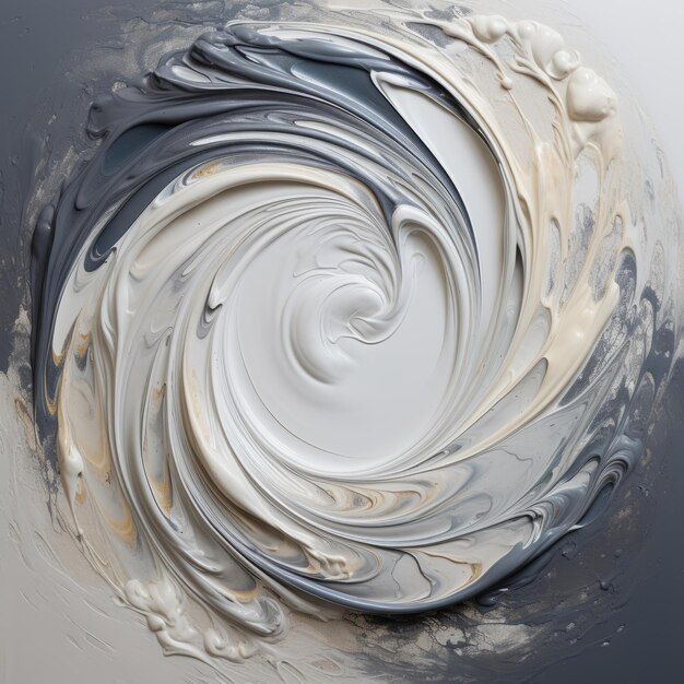 L'impressionnisme sculpté tourbillonne de couleurs dans une délicate spirale