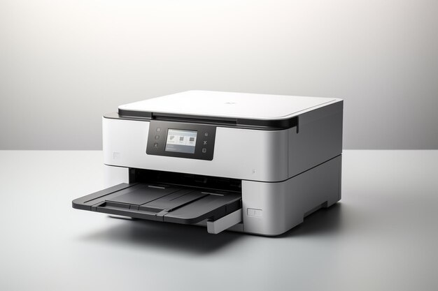 Imprimante sur fond blanc rendu 3D image numérique par ordinateur